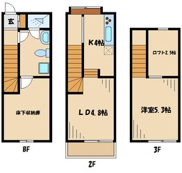 メゾンクレール２の物件間取画像